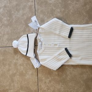 Ivory Jumpsuit come with a hat